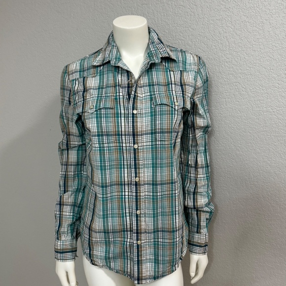 Upcycled Levi's Mickey Mouse Plaid Shirt - Picture 4 of 11